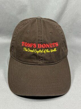OTTO Toms Donuts Angola Indiana Hat Brown Strapback Adjustable Dad Ball Cap